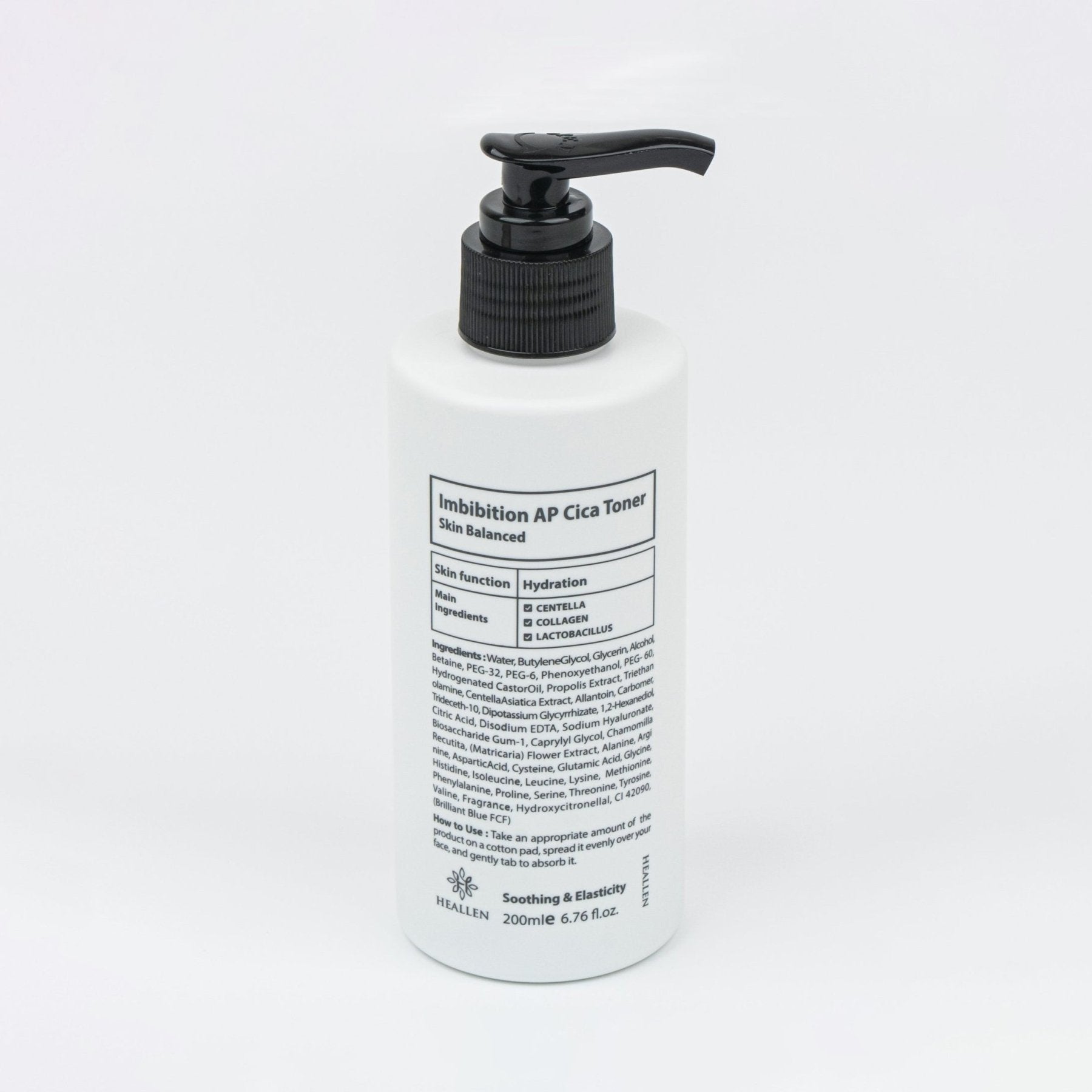 HEALLEN Imbibition AP Cica Toner 200ml/6.76fl.oz - Palace Beauty