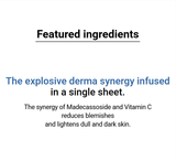 MEDIHEAL Derma Synergy Wrapping Mask MadecassosideXVitamin C 1pc or 1bpx(10pcs) - Palace Beauty