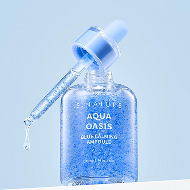 [S.Nature] Aqua Oasis Blue Calming Ampoule 50ml