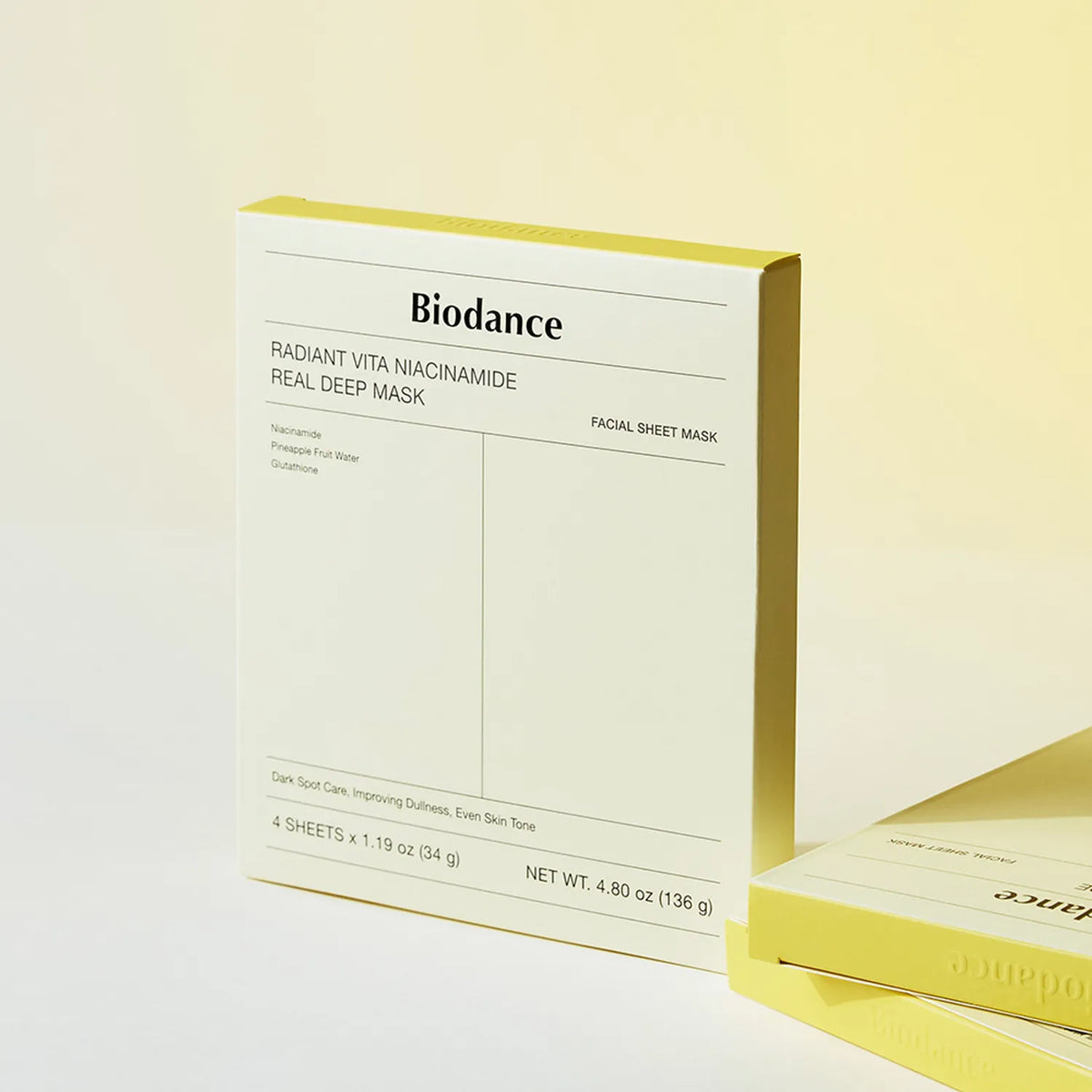 [BIODANCE] Radiant Vita Niacinamide Real Deep Mask 1pc or 1box(4pcs)