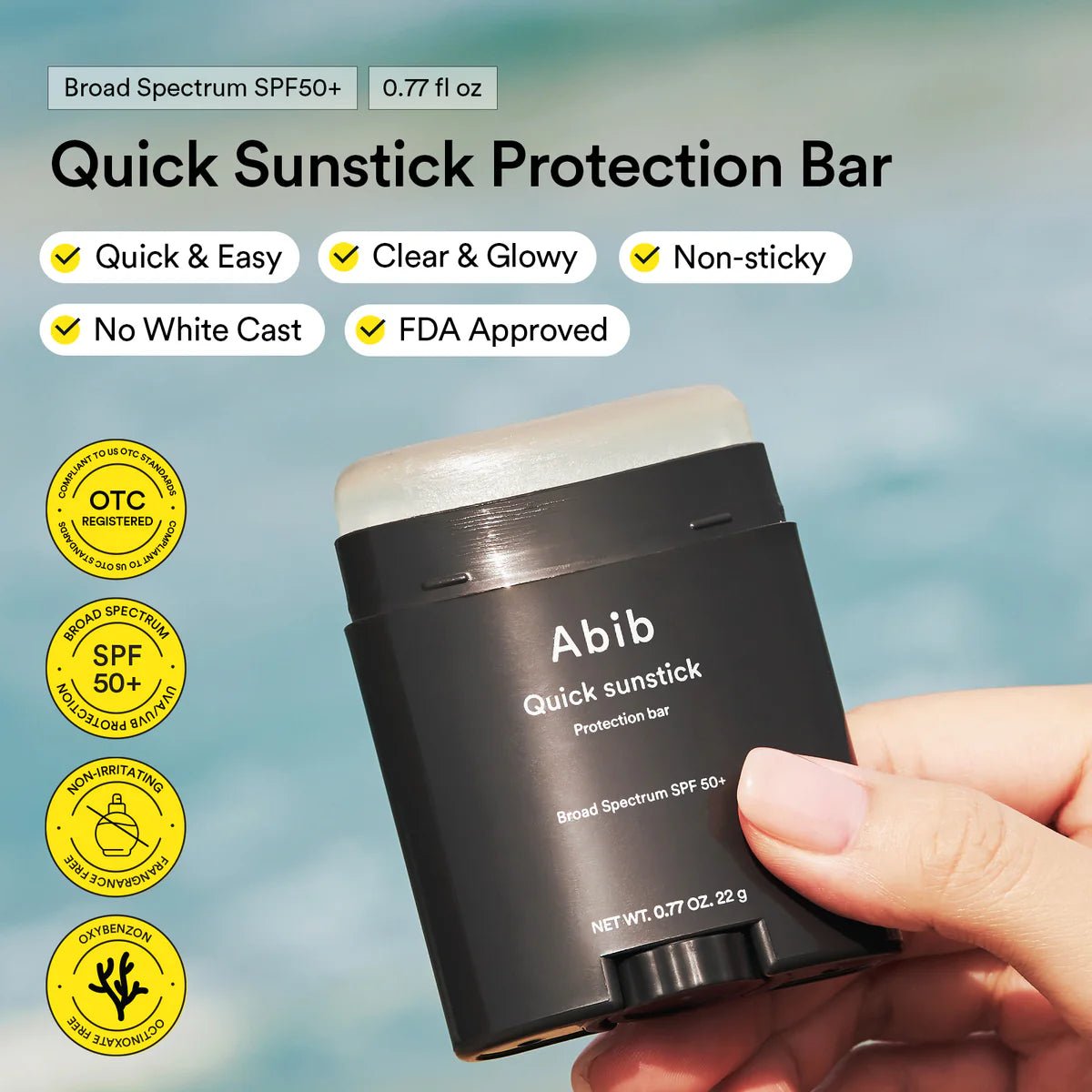 [Abib] Quick Sun Stick Protection Bar SPF50+/Broad Spectrum (0.77oz/22g) - Palace Beauty