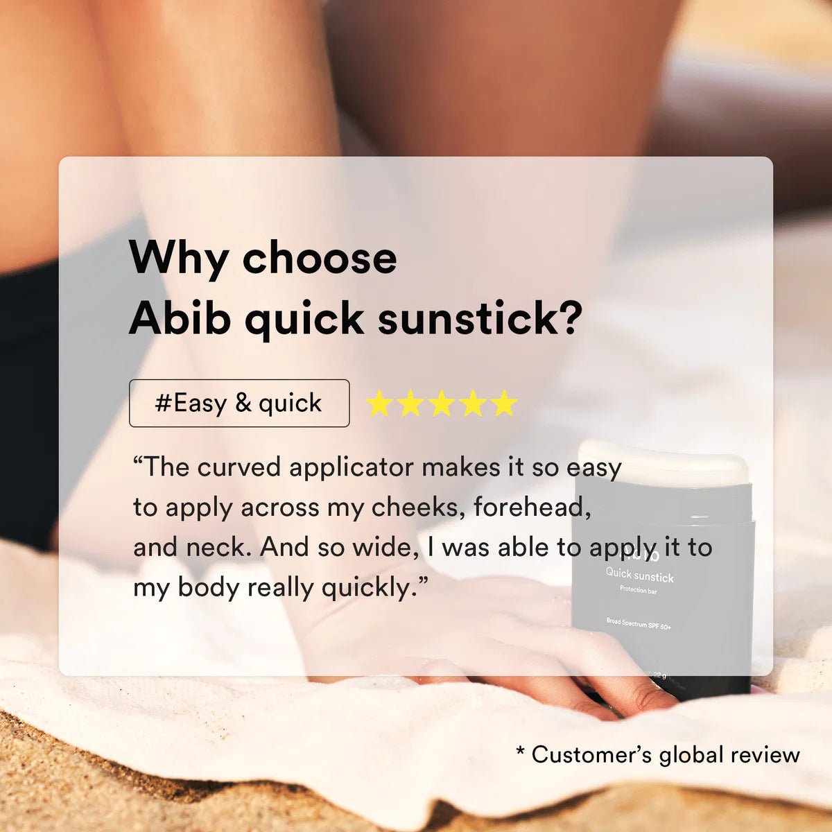 [Abib] Quick Sun Stick Protection Bar SPF50+/Broad Spectrum (0.77oz/22g) - Palace Beauty