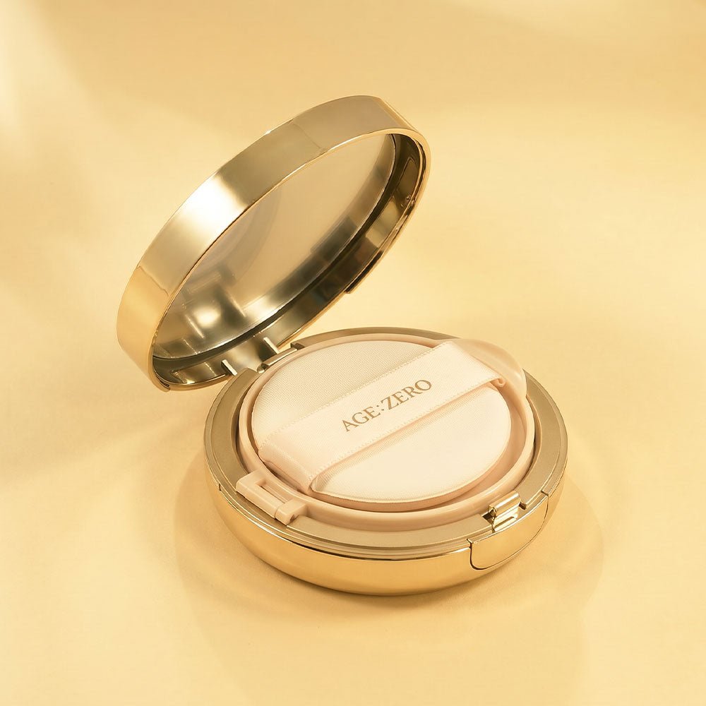 [AGE:ZERO] Dew Gold Airy Glow Cushion (15g(0.51fl.oz+Refill) - Palace Beauty