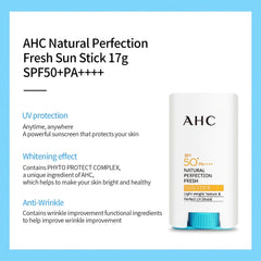 [AHC] Natural Perfection Fresh Sun Stick SPF50+ PA++++ (17g/0.59oz) - Palace Beauty