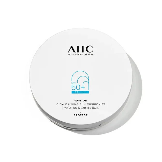 [AHC] Safe On Cica Calming Sun Cushion EX SPF50+/PA++++ (25g/0.88oz) - Palace Beauty