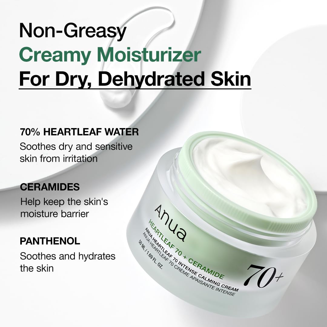 [Anua] Heartleaf 70% Intense Calming Cream (50ml/1.69 fl.oz) - Palace Beauty
