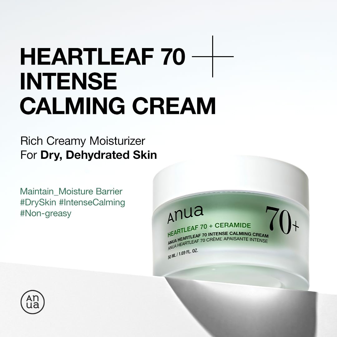 [Anua] Heartleaf 70% Intense Calming Cream (50ml/1.69 fl.oz) - Palace Beauty