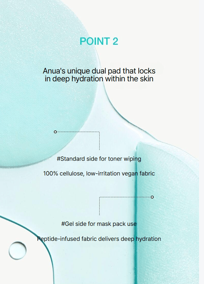 [Anua] PDRN 100 Hyaluronic Acid Glow Pad 60P - Palace Beauty