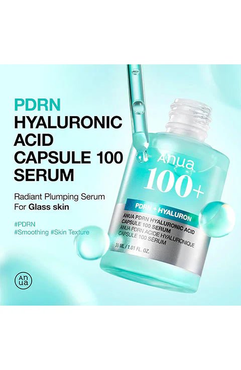 [Anua] PDRN Hyaluronic Acid Capsule 100 Serum (30ml/1.01fl.oz) - Palace Beauty