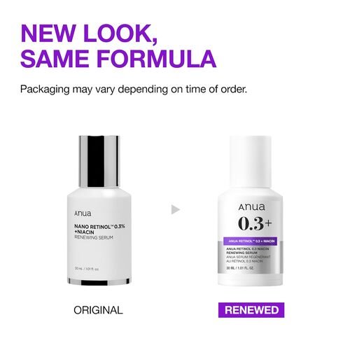 [Anua] *renewal* Nano Retinol 0.3% + Niacin Renewing Serum 30ml - Palace Beauty