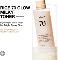 ANUA RICE 70 GLOW MILKY TONER 250ml - Palace Beauty