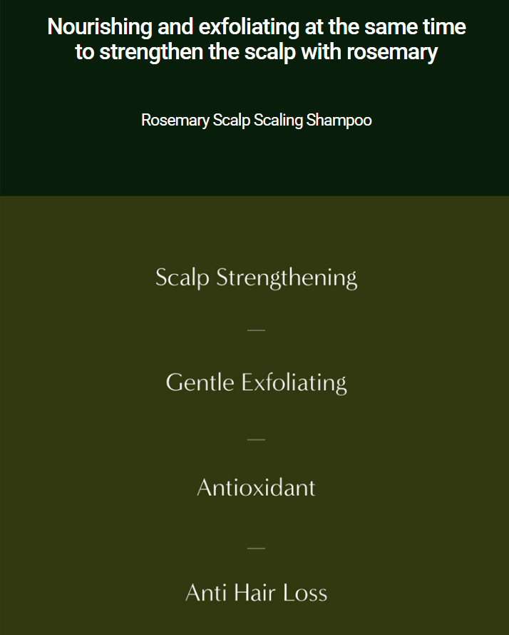 [AROMATICA] Rosemary Scalp Scaling Shampoo 400ml - Palace Beauty