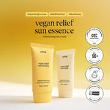 [athe] Vegan Relief Sun Essence waterful sunscreen broad spectrum SPF50+ 50ml - Palace Beauty