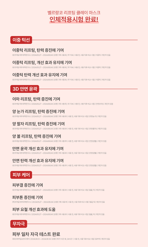 [Belle Lanco] Lifting Clay Mask 1pc or 1box(4pcs) - Palace Beauty