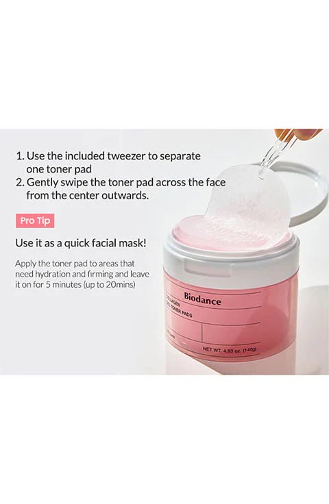 [Biodance] Collagen Gel Toner Pads (60Pads) - Palace Beauty