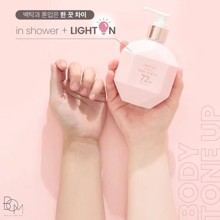 [B.O.M] LIGHT ON in Shower Body Tone up 72hr (290ml) - Palace Beauty