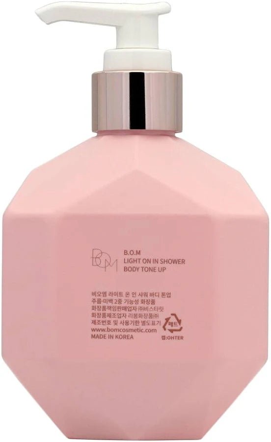 [B.O.M] LIGHT ON in Shower Body Tone up 72hr (290ml) - Palace Beauty