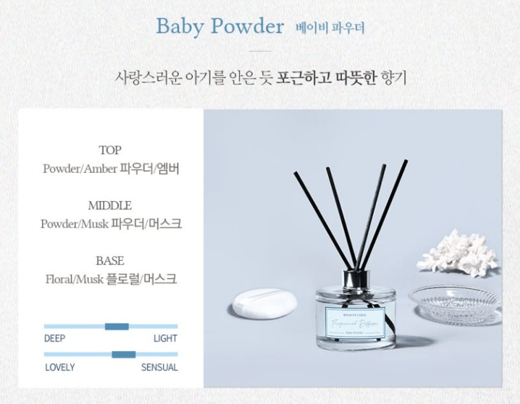 [Bouquet Garni] Baby Power Fragranced Diffuser (200ml x 2) - Palace Beauty
