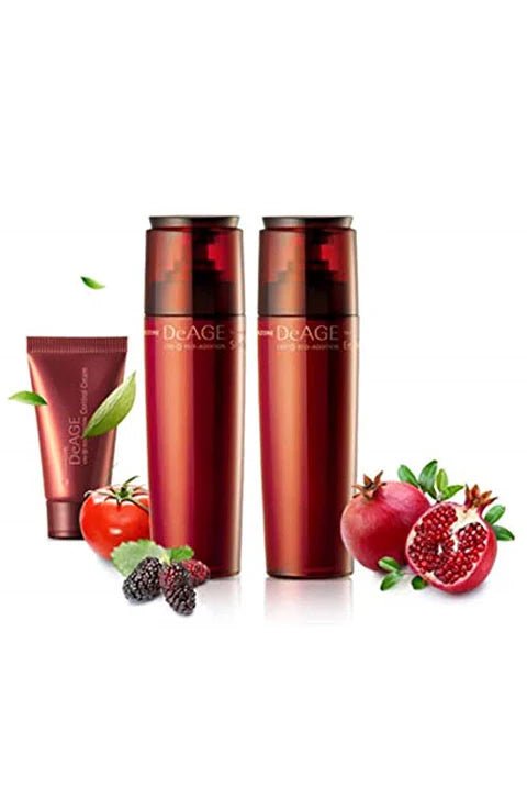 [CHARMZONE] DeAge Red Addition 2pcs Set (toner&emulsion) - Palace Beauty