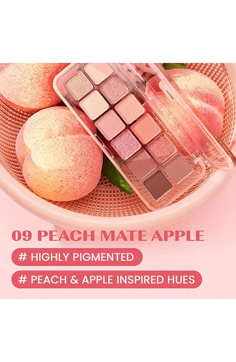 [CLIO] Pro Eye Palette Air K - Market Edition (09 PEACH MATE APPLE) - Palace Beauty