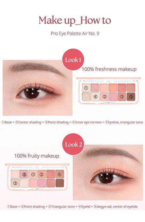 [CLIO] Pro Eye Palette Air K - Market Edition (09 PEACH MATE APPLE) - Palace Beauty