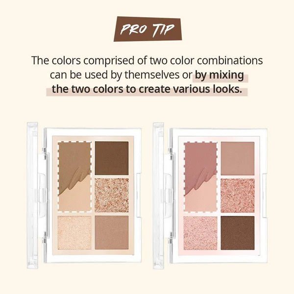 [CLIO] Pro Eye Palette Mini (02 Rosy Haze) - Palace Beauty