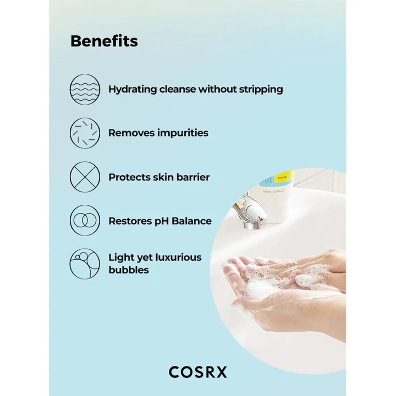 [COSRX Low pH Good Morning Gel Cleanser 150ml - Palace Beauty