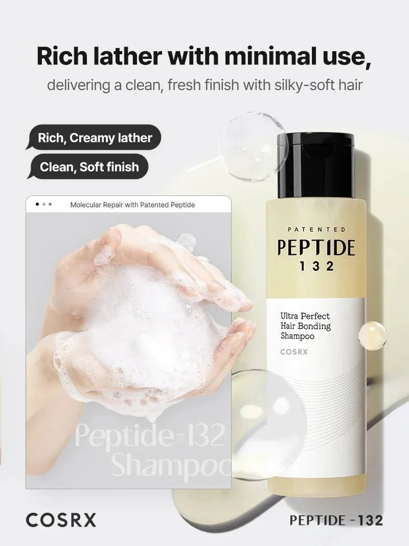 [COSRX] PEPTIDE - 132 Ultra Perfect Hair Bonding Shampoo 200ml - Palace Beauty