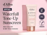 [d'Alba] UV Essence Waterfull+ Tone - up Pink Correcting Sunscreen OTC Ver. (US FDA STANDARD) 50ml - Palace Beauty