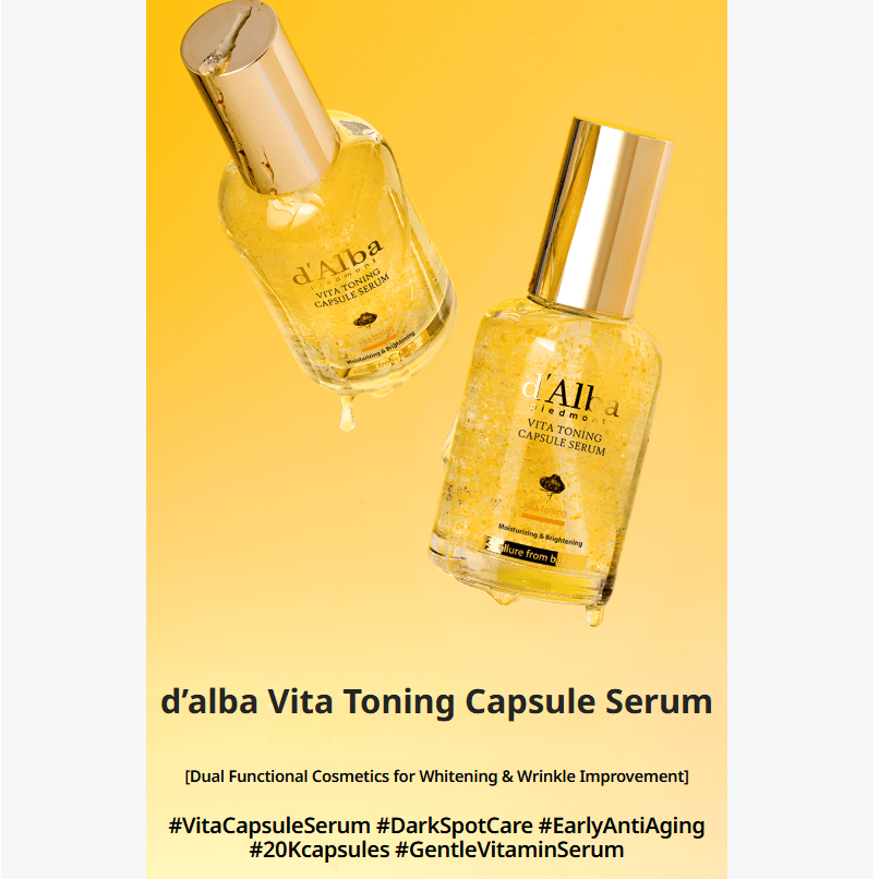 [d'Alba] Vita Toning Capsule Serum 100ml - Palace Beauty