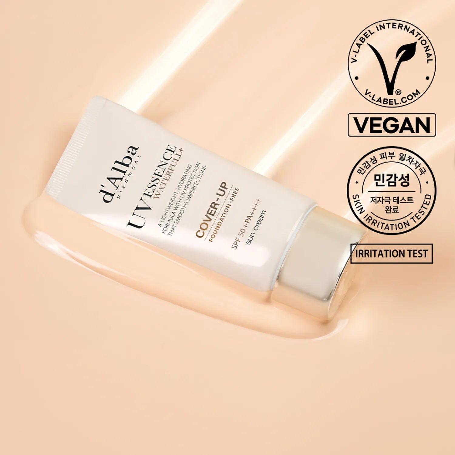 [d'Alba] Waterfull UV Essene Cover - Up Sun Cream Beige 50ml - Palace Beauty