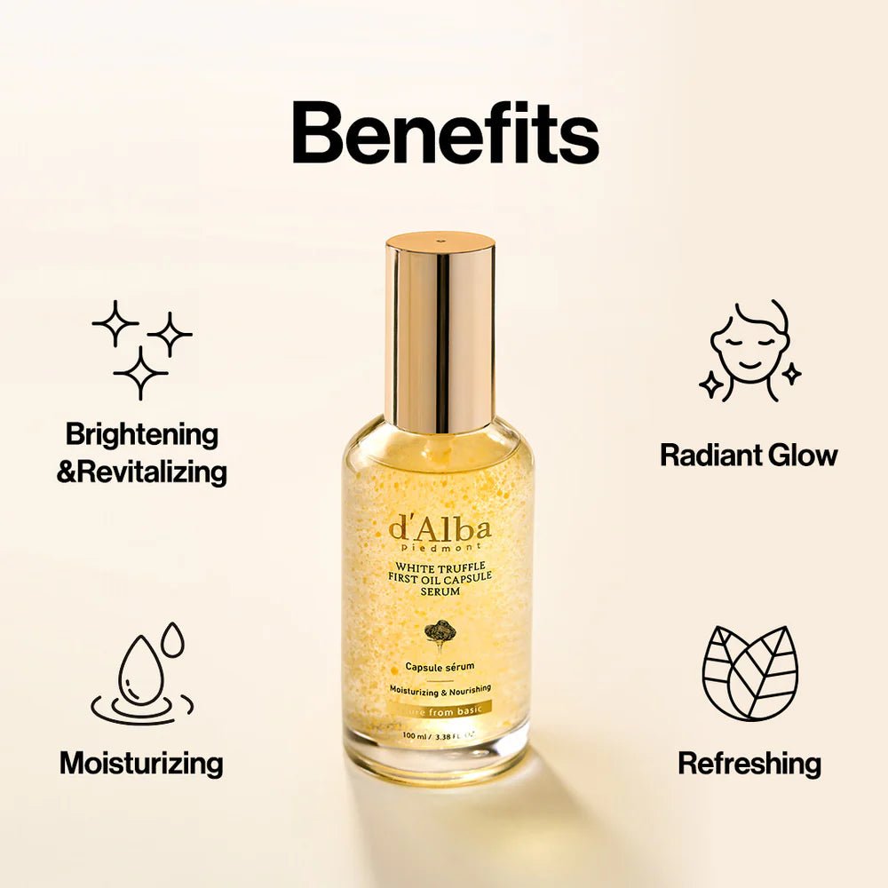 [d'Alba] White Truffle First Oil Capsule Serum (100ml/3.38fl.oz) - Palace Beauty
