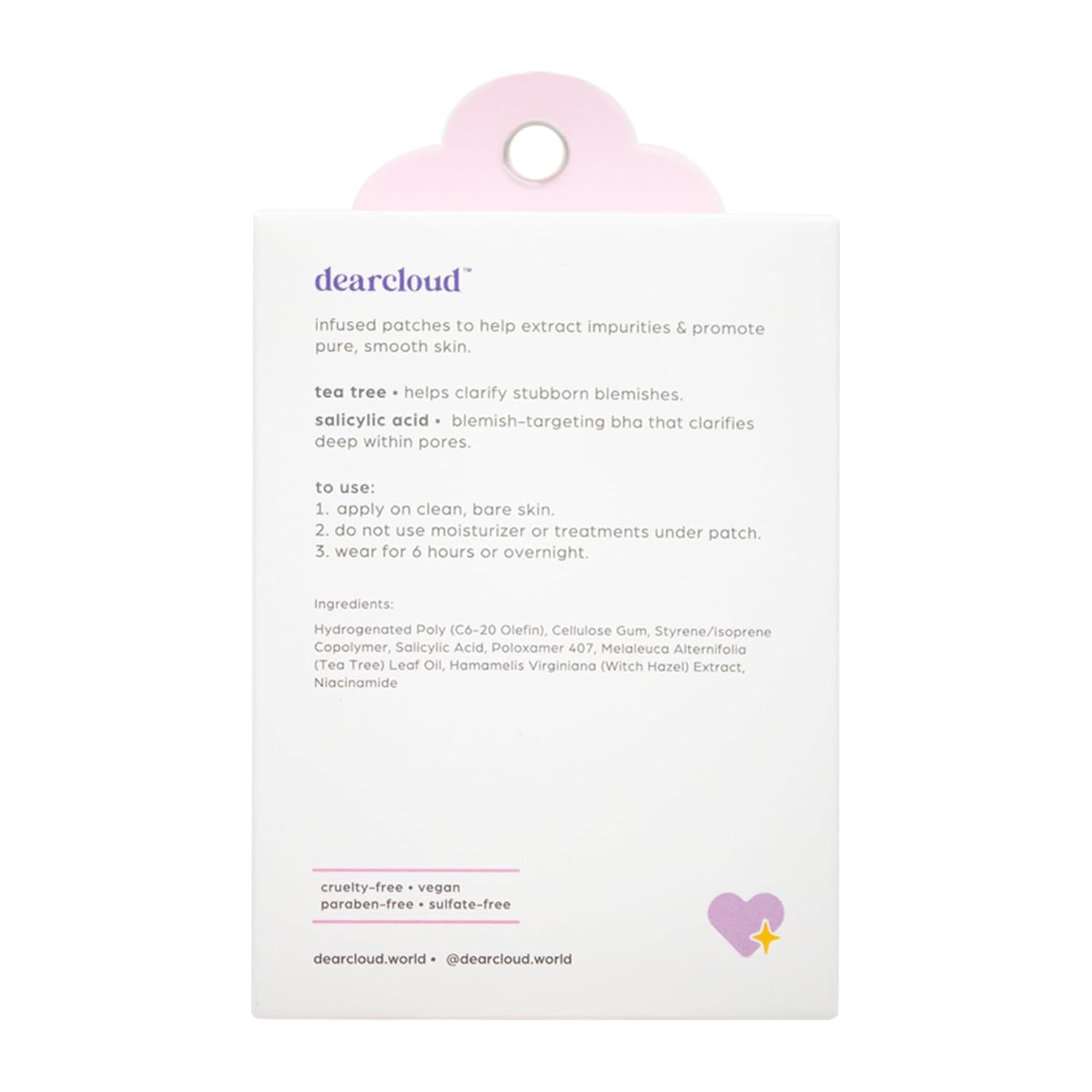 [dearcloud] Hydrocolloid Blemish Patches(24Count&Compact Case) - Palace Beauty