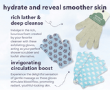 [dearcloud] X Keith Haring Super Fresh Exfoliating Spa Gloves eco - friendly & reusable [1pair(2gloves)] - Palace Beauty