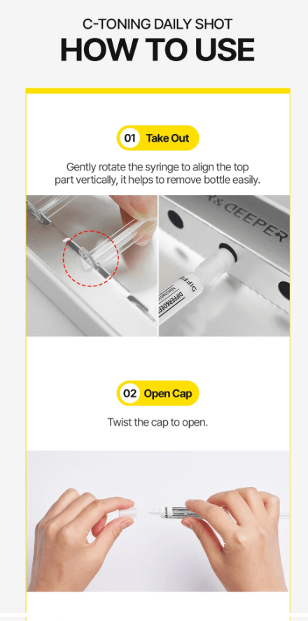 [DIFFER&DEEPER] C - Tox for Daily Shot (2.5ml/0.08fl.oz) X 10ea - Palace Beauty