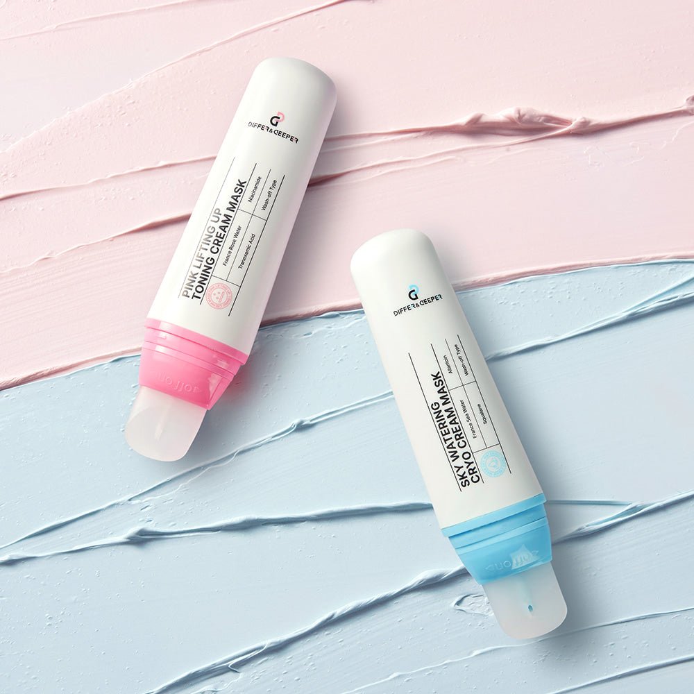 [DIFFER&DEEPER] PINK LIFTING UP TONING CREAM MASK (100ml/3.52oz) - Palace Beauty