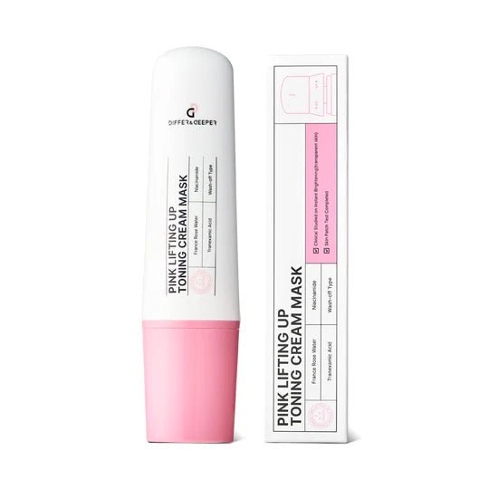 [DIFFER&DEEPER] PINK LIFTING UP TONING CREAM MASK (100ml/3.52oz) - Palace Beauty