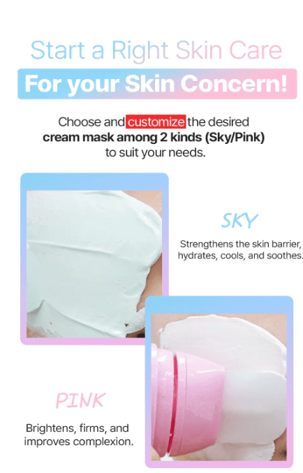 [DIFFER&DEEPER] PINK LIFTING UP TONING CREAM MASK (100ml/3.52oz) - Palace Beauty