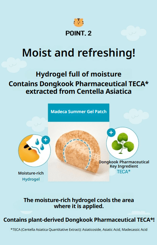 [Dongkook] Madecassol Madeca Summer Gel Patch 18P - Palace Beauty