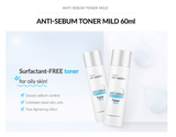 [dr.eslee] Anti - Sebum Oily Skin Care Toner Mild (60ml) - Palace Beauty