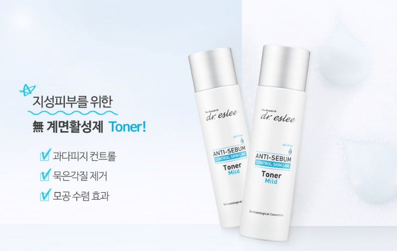 [dr.eslee] Anti - Sebum Oily Skin Care Toner Mild (60ml) - Palace Beauty