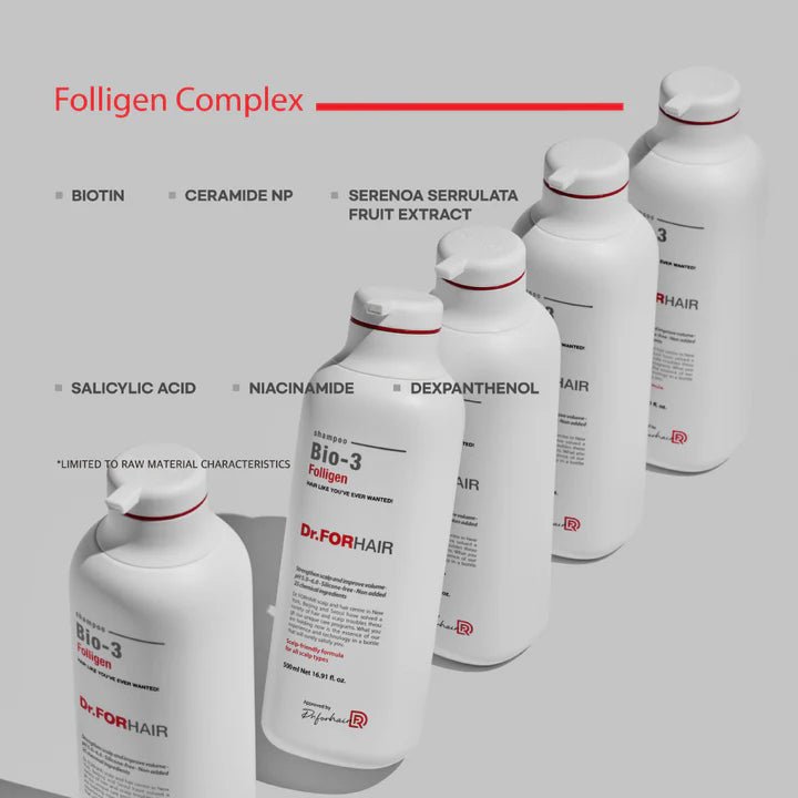 [Dr.FORHAIR] Bio - 3 Folligen Shampoo (500mL/16.91fl.oz) - Palace Beauty