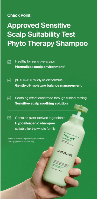 [Dr.FORHAIR] Phyto Therapy Shampoo (500ml) - Palace Beauty