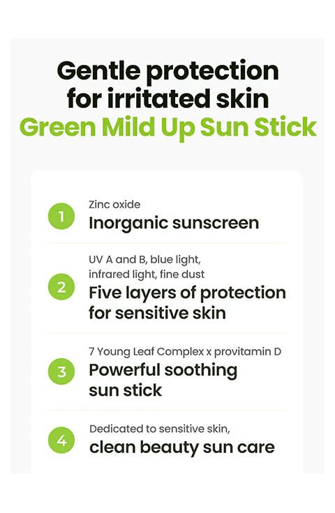 [Dr.G] Green Mild Up Sun Stick SPF50+ PA++++ (20g/0.70fl.oz) - Palace Beauty