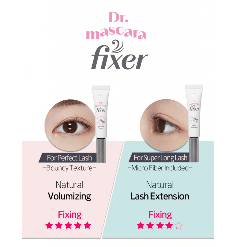 [ETUDE] Dr.Mascara Fixer Super long lash (microfiber included) - Palace Beauty