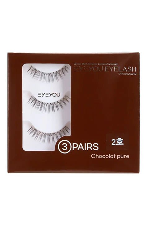 [EYEYOU] Chocolat Pure Eyelash (3Pairs) - 12Style - Palace Beauty