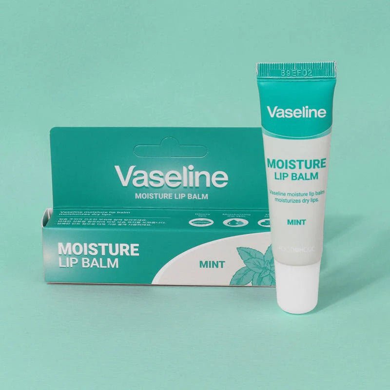 [FOODAHOLIC] Vaseline Moisture Lip Balm Mint 12ml - Palace Beauty