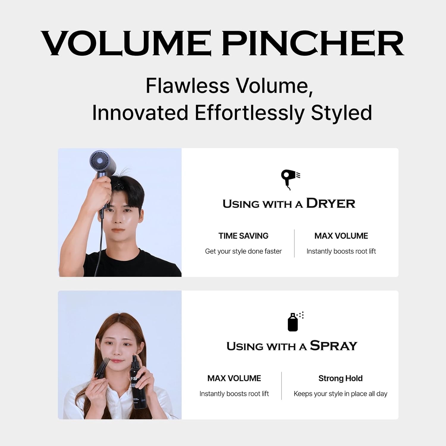 [FOR BEAUT] Hair Volume Pincher - Palace Beauty