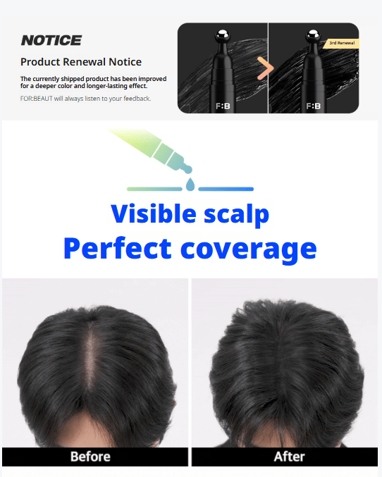 [FOR:BEAUT] Scalp Tatoo 15g (Black or Brown) - Palace Beauty