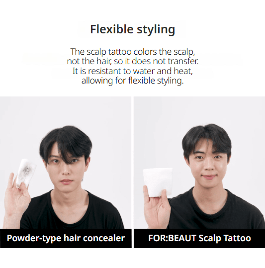 [FOR:BEAUT] Scalp Tatoo 15g (Black or Brown) - Palace Beauty